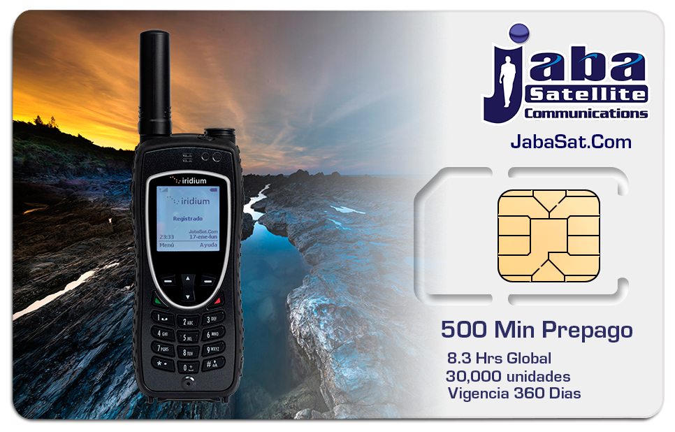 jabasat 500Min SIM Prepago LATAM IRIDIUM 2023